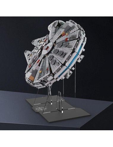 Soporte de Exhibición Acrílico NAOCARD para LEGO 75105 Millennium Falcon