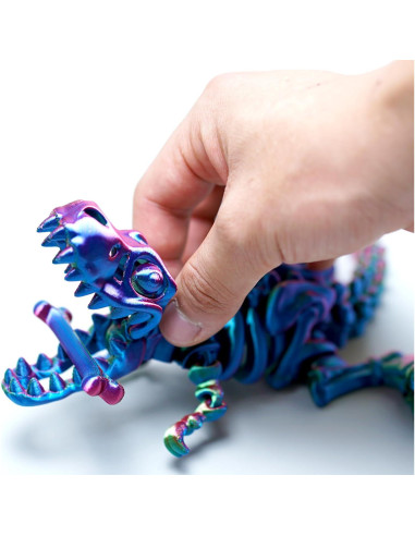 Tiranosaurio Rex 3D LUYU Juguete Antiestrés Articulado RGB