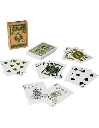 Cartas de Juego Ecológicas Bicycle - Tamaño Póker - 100% Reciclables