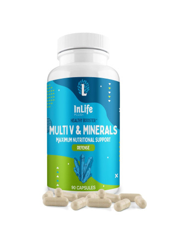 Multivitamina InLife Plus+ 90 Tabletas - 25 Vitaminas y Minerales
