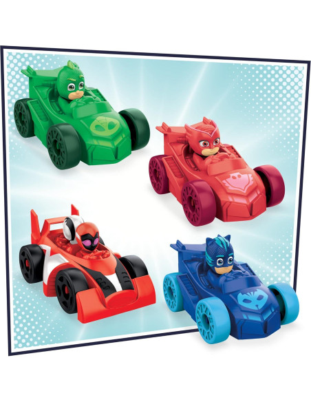 Pista de Carreras PJ Masks Chocar y Acelerar con 4 Coches Pista de Carreras PJ Masks Chocar y Acelerar con 4 Coches