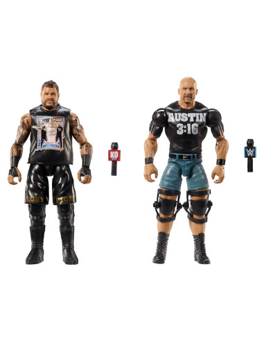 Figuras de Acción WWE Mattel 2-Pack Stone Cold vs Kevin Owens