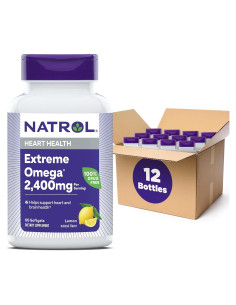 Suplemento Omega-3 Extreme Natrol Limón 60 Cápsulas