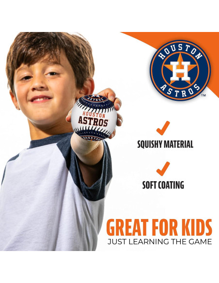 Pelota de béisbol suave Franklin Sports MLB Houston Astros Pelota de béisbol suave Franklin Sports MLB Houston Astros