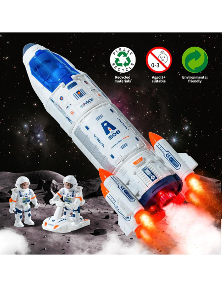 Juguete de Cohete Espacial H202A con Astronautas y Scooter Juguete de Cohete Espacial H202A con Astronautas y Scooter