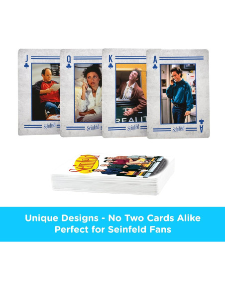 Baraja de Cartas Seinfeld AQUARIUS - 54 Cartas Temáticas Baraja de Cartas Seinfeld AQUARIUS - 54 Cartas Temáticas