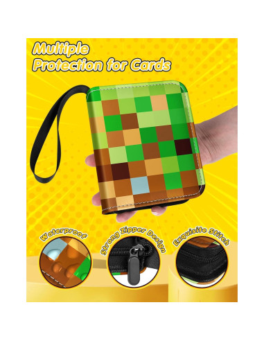 Carpeta de Tarjetas Lotadilo Verde 40 Páginas Portátil