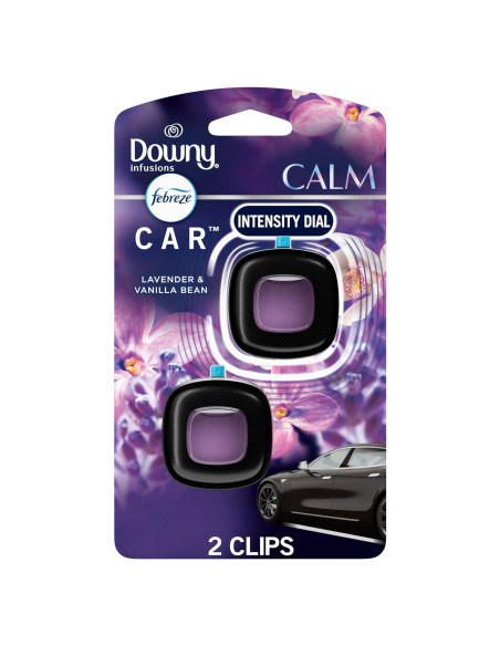 Clip de Ventilación Febreze para Auto Aroma Downy Calm 2 Unidades Clip de Ventilación Febreze para Auto Aroma Downy Calm 2 Unidades