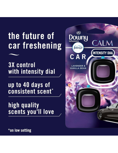 Clip de Ventilación Febreze para Auto Aroma Downy Calm 2 Unidades