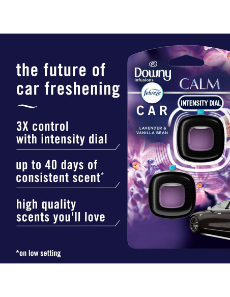 Clip de Ventilación Febreze para Auto Aroma Downy Calm 2 Unidades Clip de Ventilación Febreze para Auto Aroma Downy Calm 2 Unidades