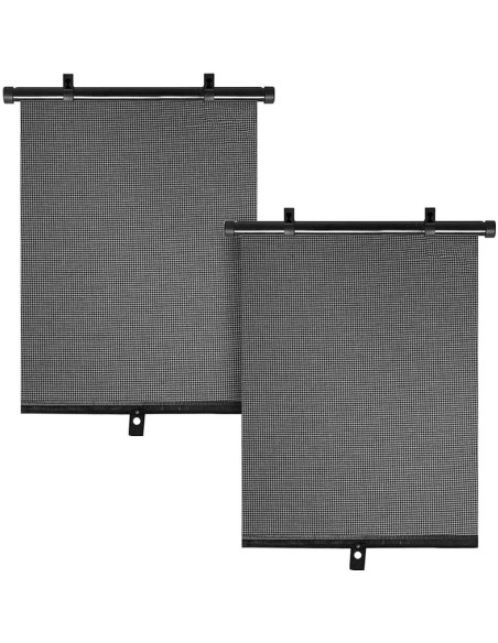 2 Sombrillas para Ventanas de Auto Zpana 40x45cm Protección Solar 2 Sombrillas para Ventanas de Auto Zpana 40x45cm Protección Solar