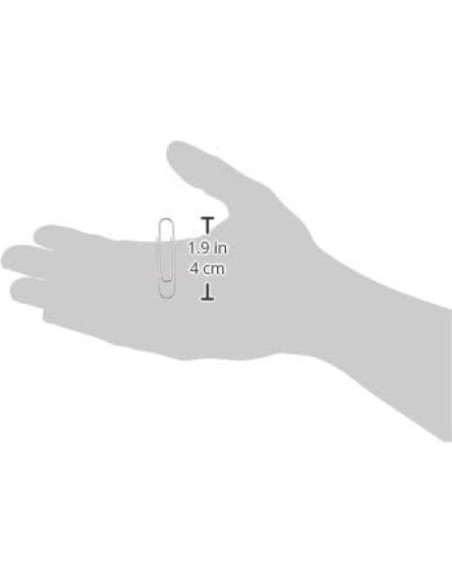 Clips de Papel Jumbo Antideslizantes Amazon Basics 1000 Unidades Clips de Papel Jumbo Antideslizantes Amazon Basics 1000 Unidades