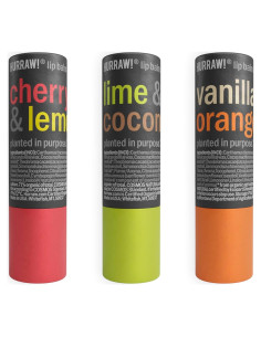 Bálsamo Labial Orgánico Hurraw! - Paquete de 3 Sabores