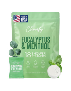Bombas de Ducha Aromaterapia Cleverfy Eucalipto 18 Tabletas