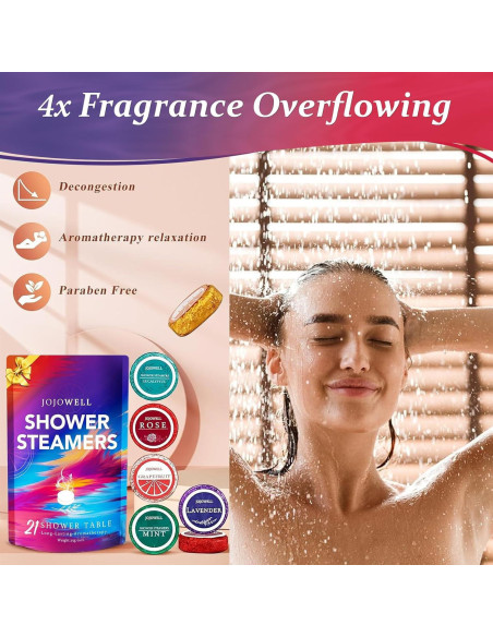 Bolsitas de Vapor para Ducha JoJowell - 21 Piezas Aromaterapia Bolsitas de Vapor para Ducha JoJowell - 21 Piezas Aromaterapia