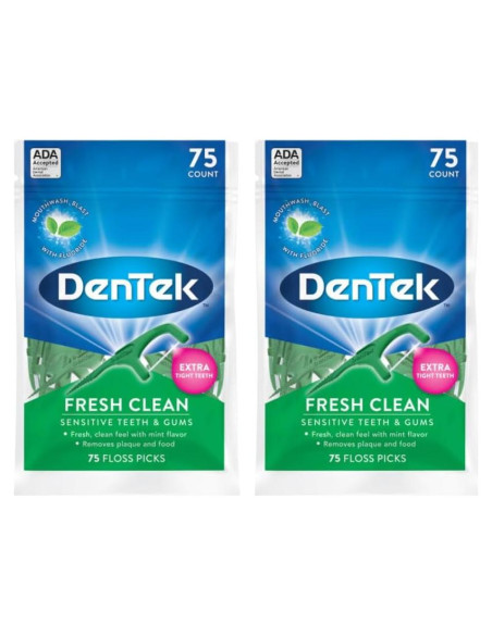 Palillos de Hilo Dental DenTek Fresh Clean 75 Unidades