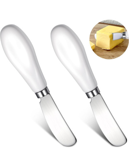 Set de 2 Cuchillos para Untar Mantequilla Ptwola 13.5 cm Set de 2 Cuchillos para Untar Mantequilla Ptwola 13.5 cm