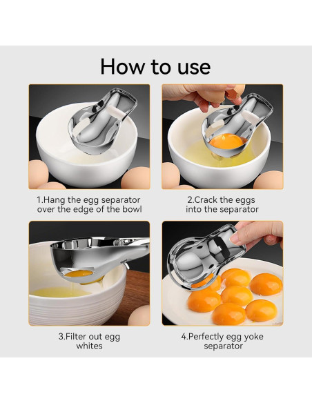 Separador de Huevos Sretanj de Acero Inoxidable Grado Alimenticio Separador de Huevos Sretanj de Acero Inoxidable Grado Alimenticio