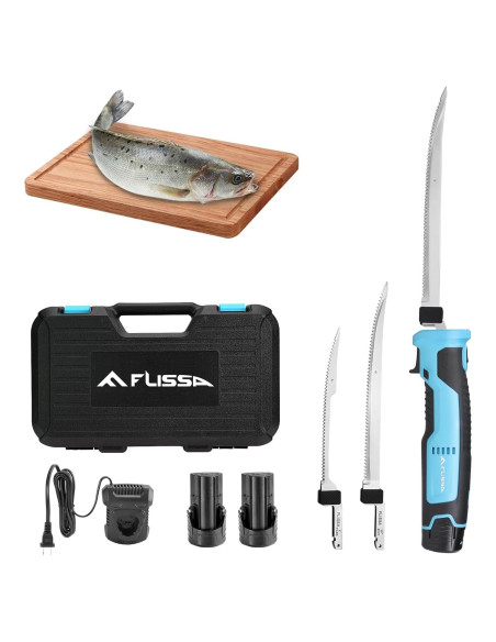 Cuchillo Eléctrico Inalámbrico FLISSA 12V para Pescado Cuchillo Eléctrico Inalámbrico FLISSA 12V para Pescado