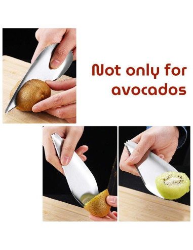 Cortador de Aguacate 3 en 1 JIANGLAI Acero Inoxidable 22 cm