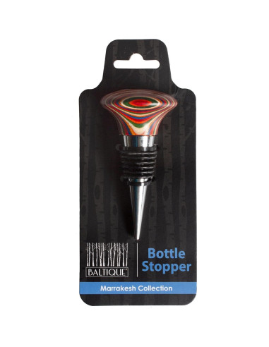 Tapon de Botella de Vino Totally Bamboo Marrakesh Multicolor