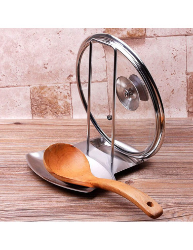 Soporte para Tapa y Reposap Cucharas ZYLONE Acero Inoxidable 304
