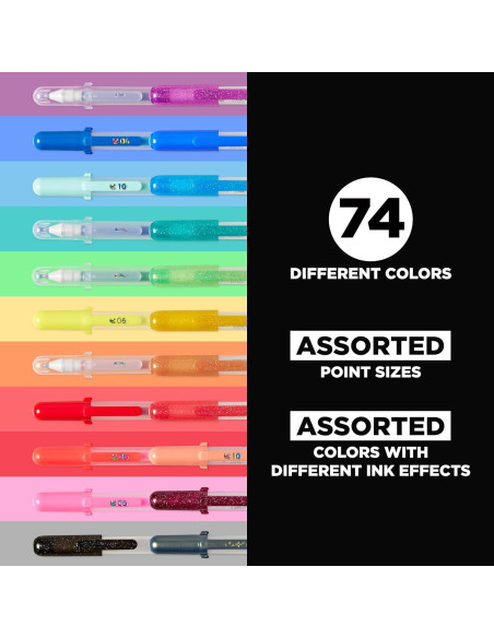 Set de 74 Bolígrafos de Gel SAKURA Gelly Roll Multicolor Set de 74 Bolígrafos de Gel SAKURA Gelly Roll Multicolor