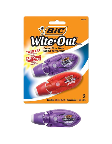 Cinta de Corrección BIC Wite-Out Mini Twist 4 Unidades