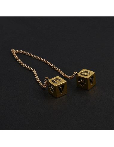 Collar llavero de suerte Han Solo dorado - Joyería Cosplay