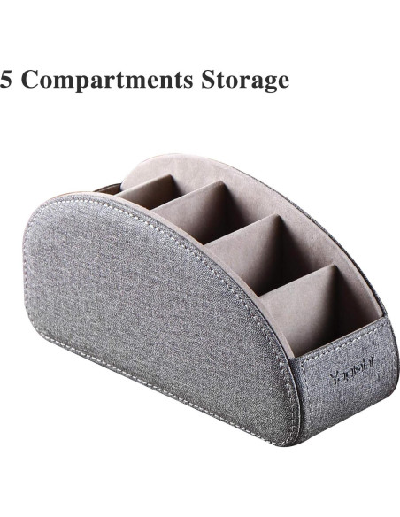 Soporte para Control Remoto YAPISHI 5 Compartimentos Gris Soporte para Control Remoto YAPISHI 5 Compartimentos Gris