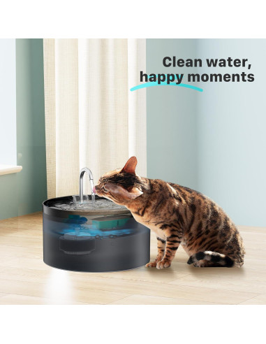 Filtros de Agua para Gatos BEMOONY H7 - 12 Filtros (6 Carbón + 6 Esponjas)