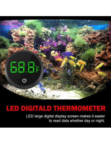 Termómetro Digital para Acuario ACEIRMC 4 Piezas LED Preciso