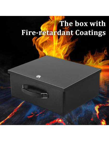 Caja Fuerte Metálica Portátil Dalmbox Resistente al Fuego 33.5x27.9cm Caja Fuerte Metálica Portátil Dalmbox Resistente al Fuego 33.5x27.9cm