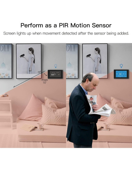 Termostato Inteligente WiFi MoesGo Programable con Sensor Termostato Inteligente WiFi MoesGo Programable con Sensor