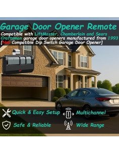 Control Remoto de Garaje Datonten 893MAX Universal 2 Piezas 2