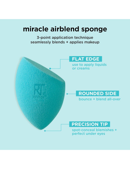 Esponja de Maquillaje Miracle Airblend Real Techniques - Mate Esponja de Maquillaje Miracle Airblend Real Techniques - Mate