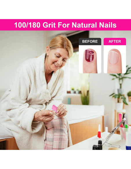 Bloque de Lima de Uñas Diesisa Rosa 100/180 Grano 30 Unidades Bloque de Lima de Uñas Diesisa Rosa 100/180 Grano 30 Unidades