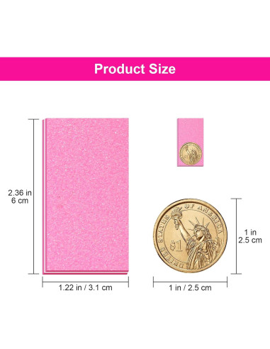 Bloque de Lima de Uñas Diesisa Rosa 100/180 Grano 30 Unidades