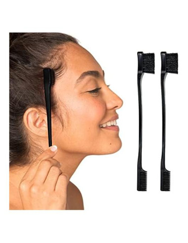 Cepillos de Control de Bordes Kitsch - 2 Pcs, Negro