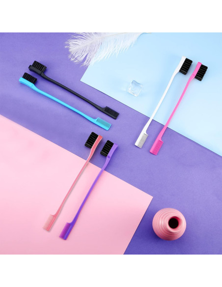 Yaomiao 12 Cepillos de Bordes para Cabello y Cejas - Colores Aleatorios Yaomiao 12 Cepillos de Bordes para Cabello y Cejas - Colores Aleatorios