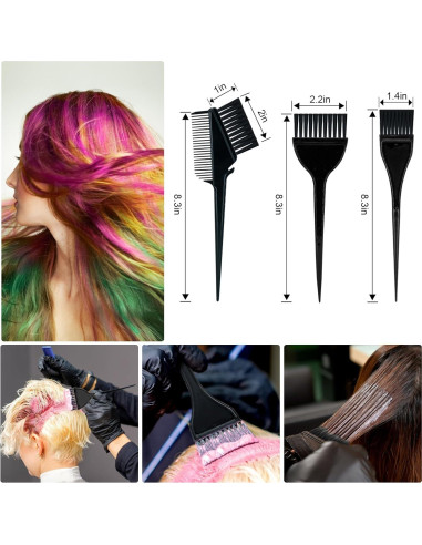 Kit de decoloración de cabello Xarchy 10 piezas con brochas y tazón