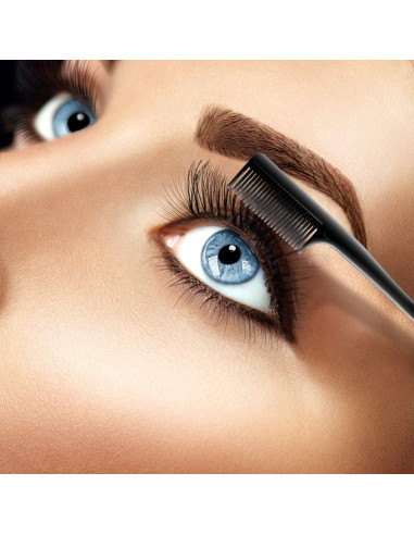 Yaomiao 12 Cepillos de Bordes para Cabello y Cejas - Colores Aleatorios