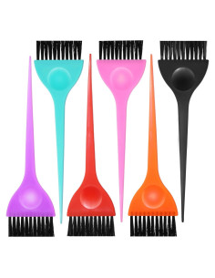 Set de 6 Brochas para Tinte de Cabello Ayzylpth - Colores Vibrantes