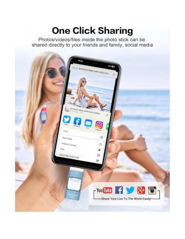 Unidad Flash USB 256GB ZARMST para iPhone y iPad - Alta Velocidad