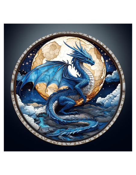 Rompecabezas de Madera DOCRAGI Dragón Azul 200 Piezas Rompecabezas de Madera DOCRAGI Dragón Azul 200 Piezas