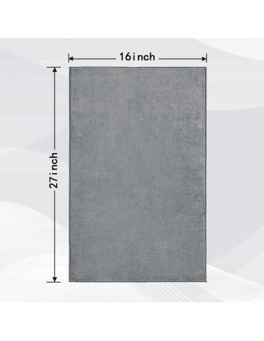 Toallas de Gimnasio Orighty 3 Piezas 40.6x68.6 cm Gris