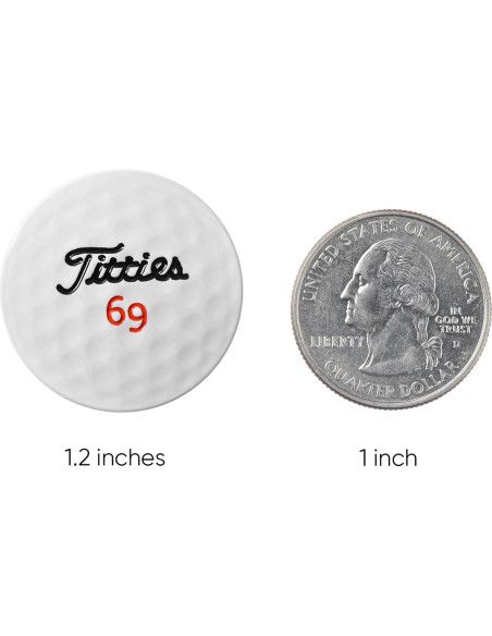 Marcador de Pelota de Golf 3D ZEETY con Clip Magnético - Regalo Divertido Marcador de Pelota de Golf 3D ZEETY con Clip Magnético - Regalo Divertido
