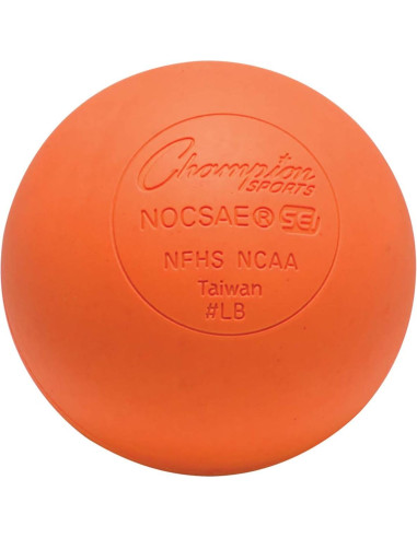 Pelotas de Lacrosse Champion Sports - Tamaño Oficial, Paquete de 2