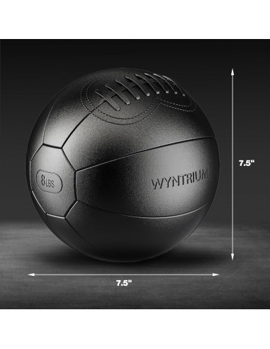 Bola de Medicina 3.63kg WYNTRIUM - Entrenamiento Fuerza y Equilibrio