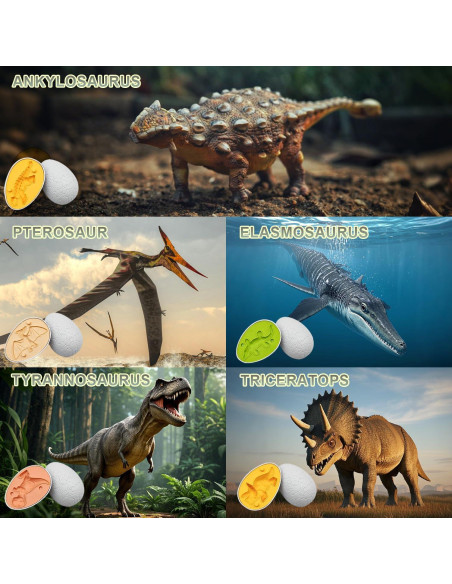 Juego de Plastilina Dinosaurios Pattheboo 5 Moldes 8 Colores Juego de Plastilina Dinosaurios Pattheboo 5 Moldes 8 Colores